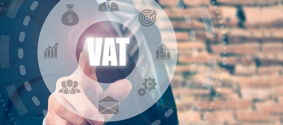 Fingerdruck auf ein Unsatzsteuer-Konzept