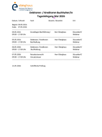 Tageslehrgang Mai 2026