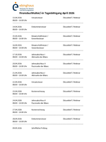 Tageslehrgang April 2026