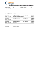 Samstagslehrgang April - Mai 2026