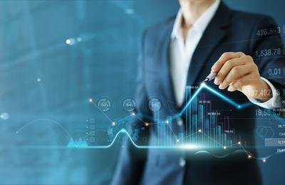 Wachstumskurve und Geschäftsentwicklung - Analyse von Finanz- und Investitionsdaten