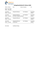 Tageslehrgang Februar 2026