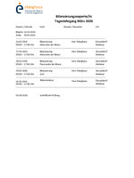 Tageslehrgang März 2026