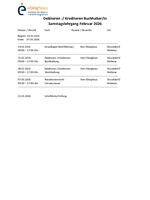 Samstagslehrgang Februar 2026