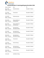 Samstagslehrgang November 2025